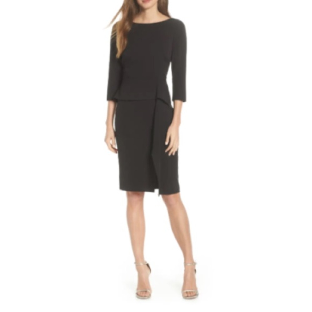 Vince Camuto Nordstrom Black Asymmetrical Dress - Picture 2 of 5